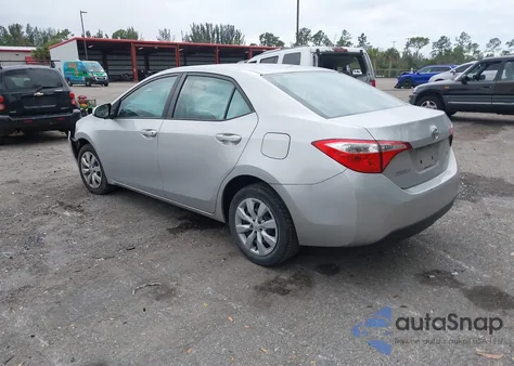 2016 Toyota Corolla Le z USA, uszkodzony, nr VIN 5YFBURHEXGP534933